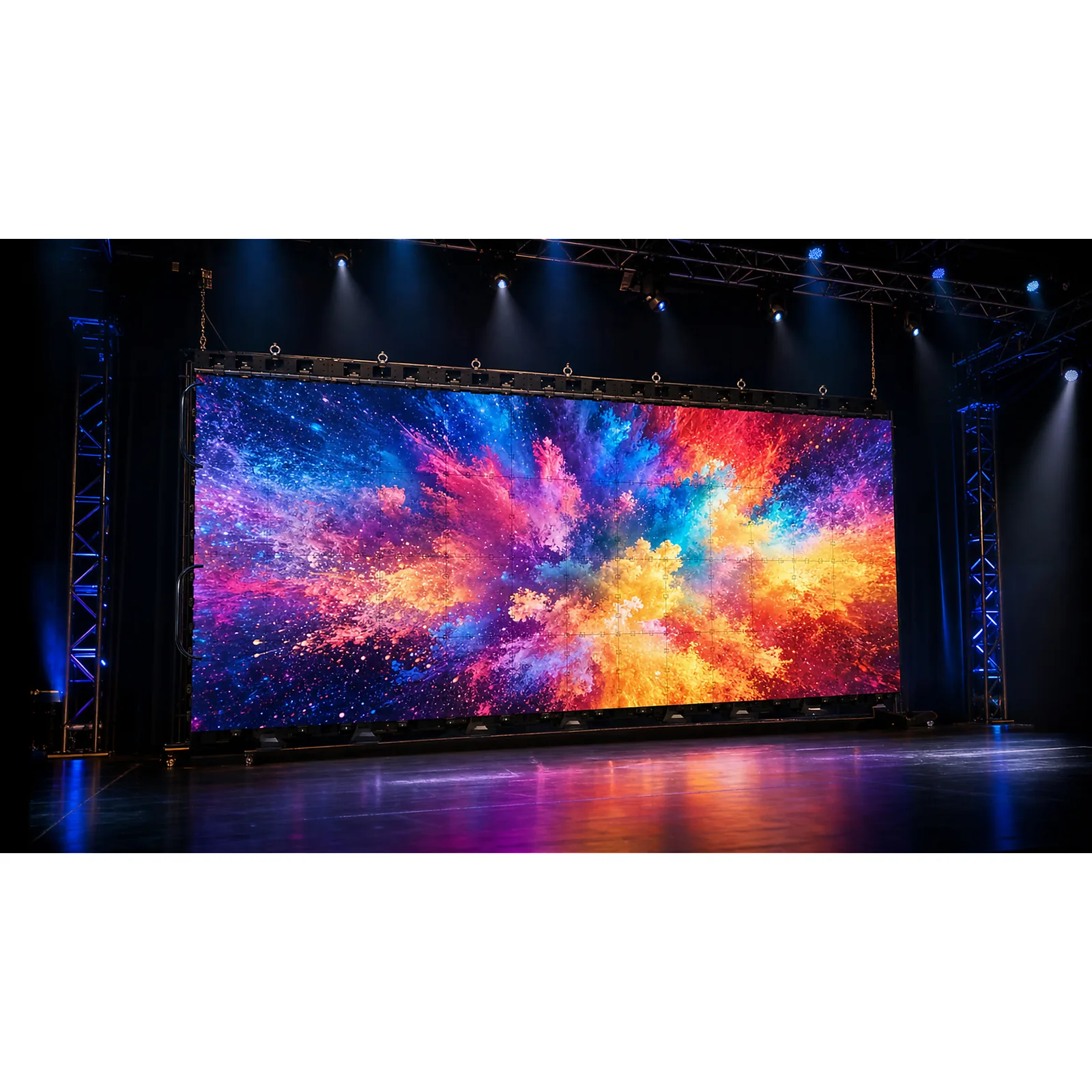Kit Videowall LED Interior Movil / Hikvision / 24 Gabinetes 500 x 500 / Pitch 2.9 / Incluye Flight Case, Accesorios y Refacciones