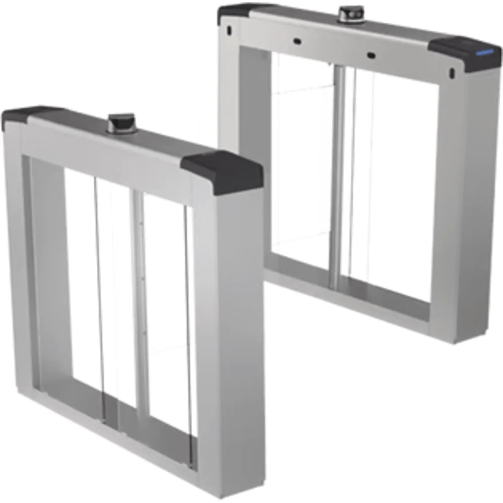 Torniquetes Quick Pass Carril de 65 cms (25.6 in) / Reconocimiento Facial y Lectores de Tarjeta Incluidos / Aletas de Acrílico Incluidas / Bidireccional / 5,000,000 MCBF / 4 Pares de dToF