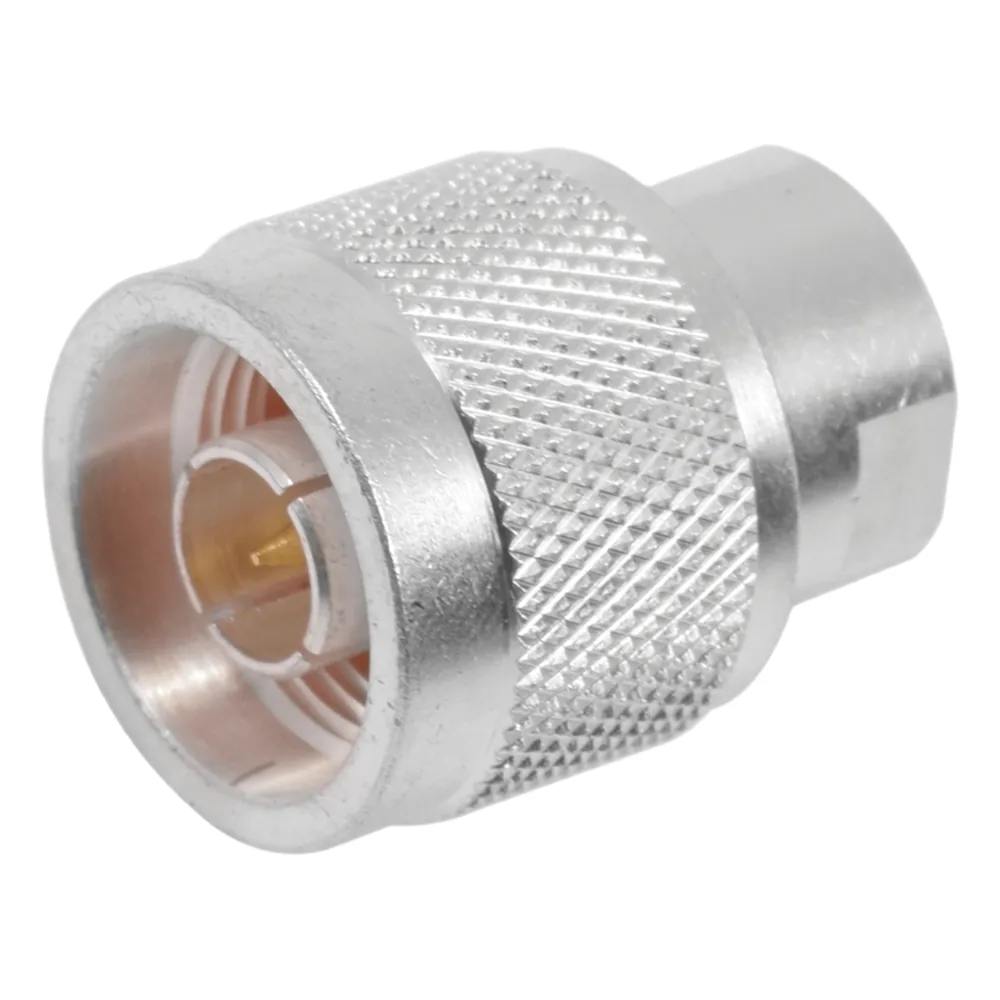 Adaptador UNIDAPT Hembra a N Macho. Plata-Oro-Teflón.