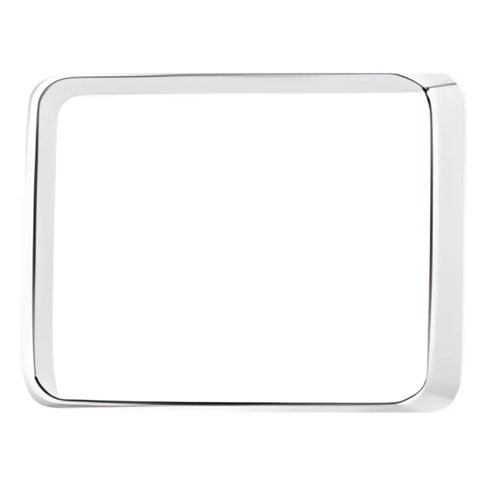 Bisel cromado con empaque para luces Quadraflare 9X7
