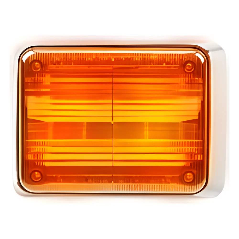 Luz de advertencia Quadraflare LED con flasher integrado y mica de color ámbar