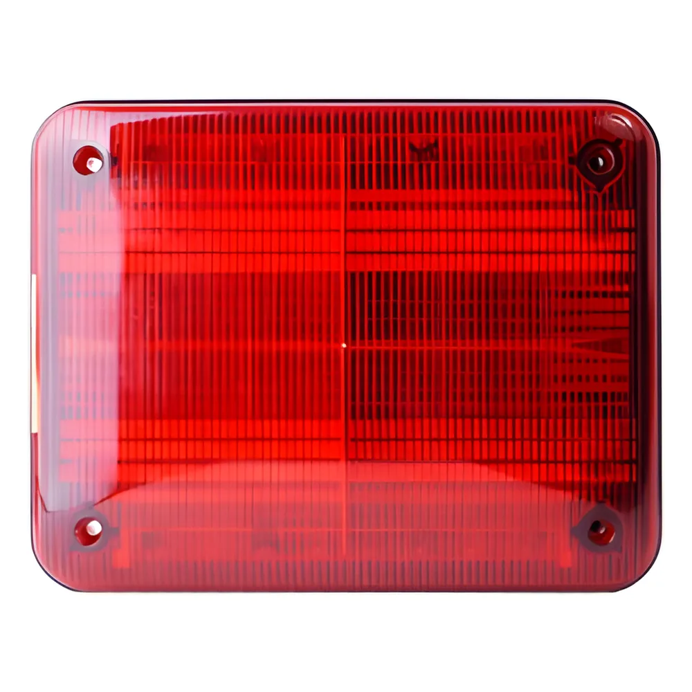 Luz de advertencia Quadraflare LED, Flasher Integrado y Mica de color Rojo