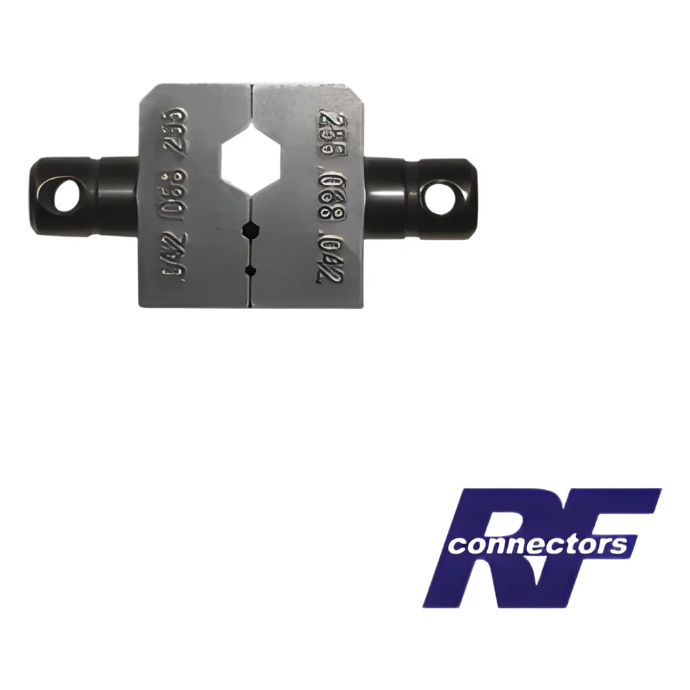 Dado para plegar conectores de anillo de 0.042", 0.068" y 0.255" en RG-8/X, LMR-240 o 9258.