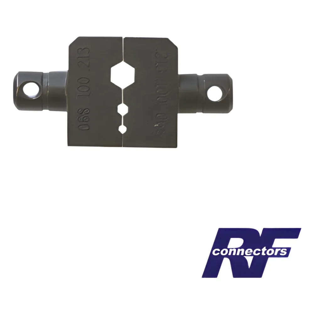 Dado para plegar conectores de anillo 0.068", 0.100" y 0.213" en RG-58/U, 8219, LMR-195, CNT-195 u 8240.