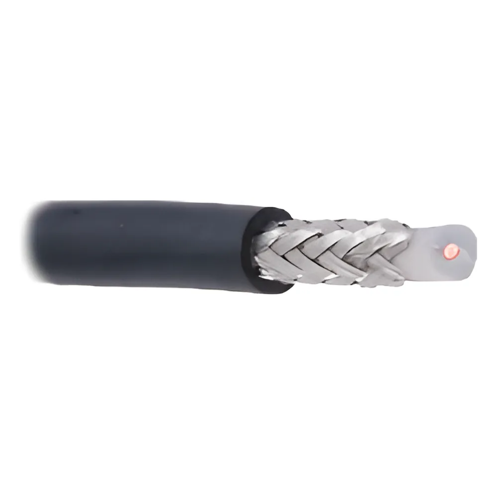 Cable Coaxial RG Broadcast RG58USYS / 305 Metros (1000 Pies) / Intemperie / 20 AWG / Blindaje de Malla Trenzada de Cobre EstaÑado (CuSn) 96% / Aislante de PolietilÉno SÓlido / Hecho en MÉxico