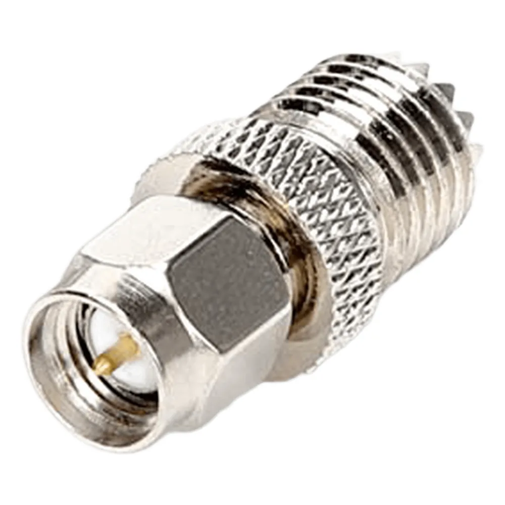 Adaptador en Línea, de Conector SMA Macho a Mini-UHF Hembra, Níquel/ Oro/ Teflón.Au/Teflón.