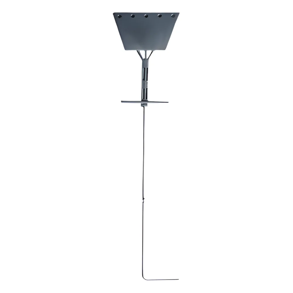 Ancla para retenida para torre de 60 mts., tipo piso con galvanizado por electrólisis
