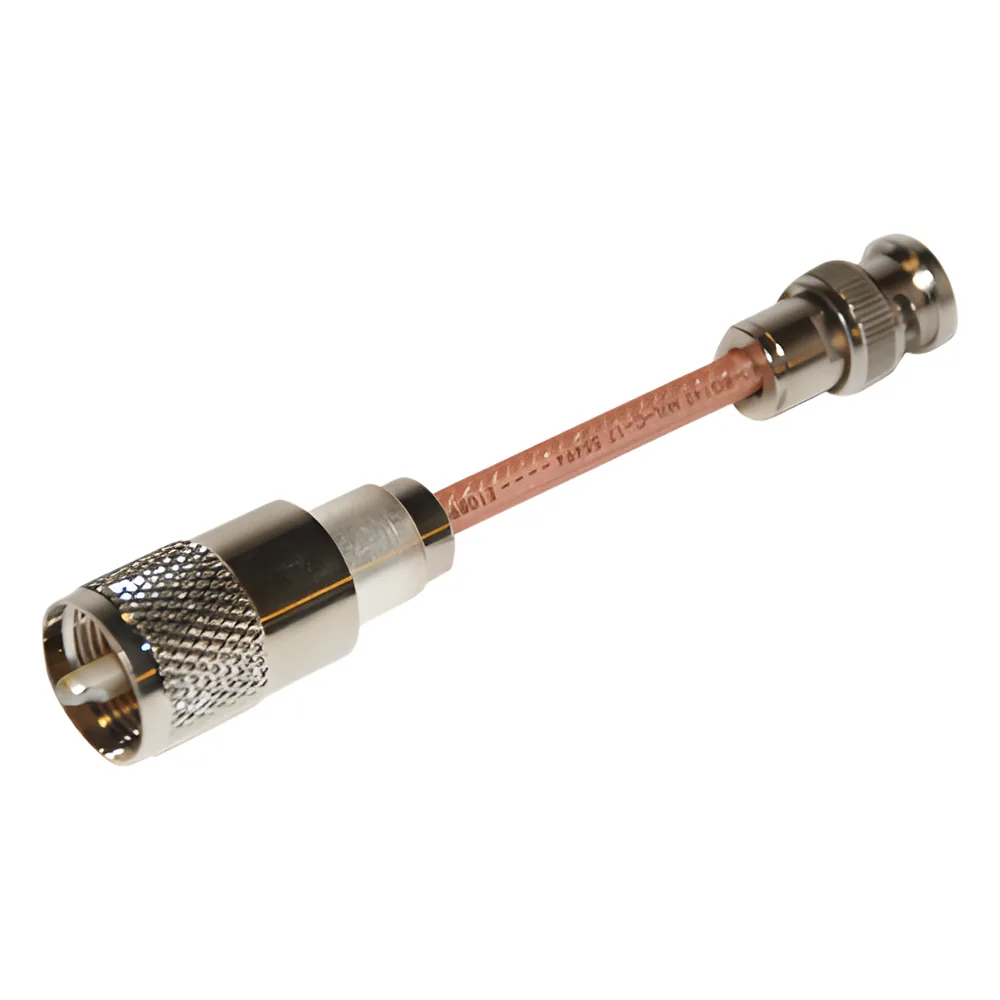 Cable RG142, con conectores BNC Macho /UHF (PL-259) Macho.