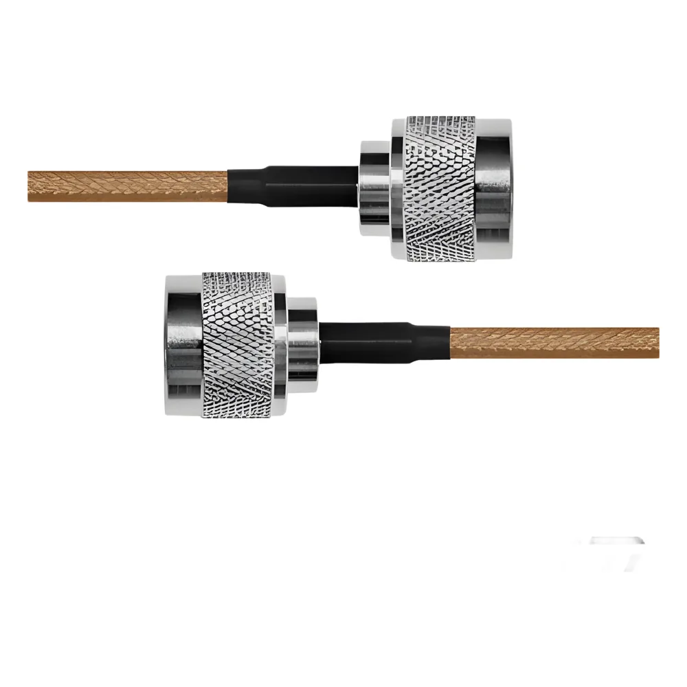 Jumper de 110 cms. con Cable Coaxial RG-142/U, con Conectores N Macho a N Macho.