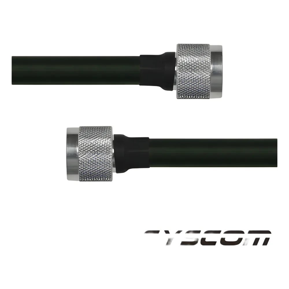Cable Coaxial RG-214/U de 60 cm, en 50 Ohm, 0.425", CD-4 GHz, con Conectores N Macho a N Macho.