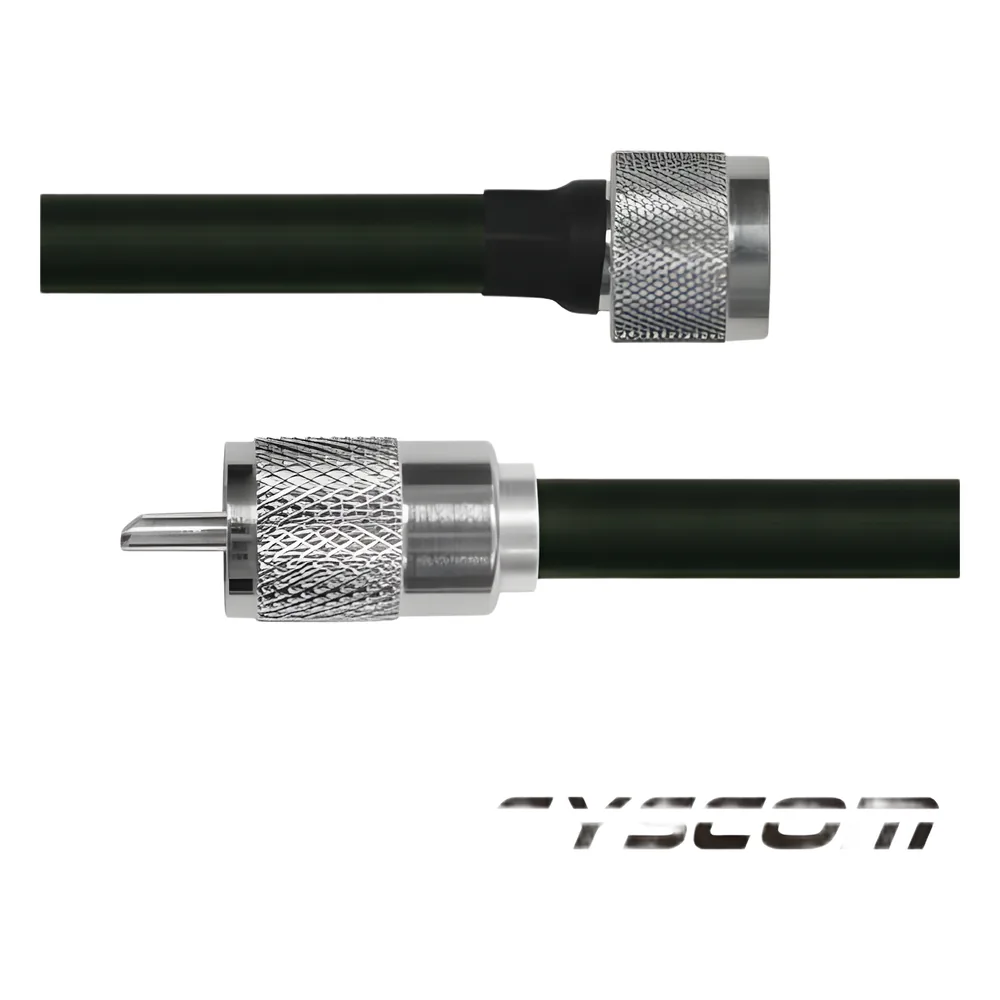 Cable Coaxial RG-214/U de 60 cm, con conectores N Macho a UHF Macho (PL-259).