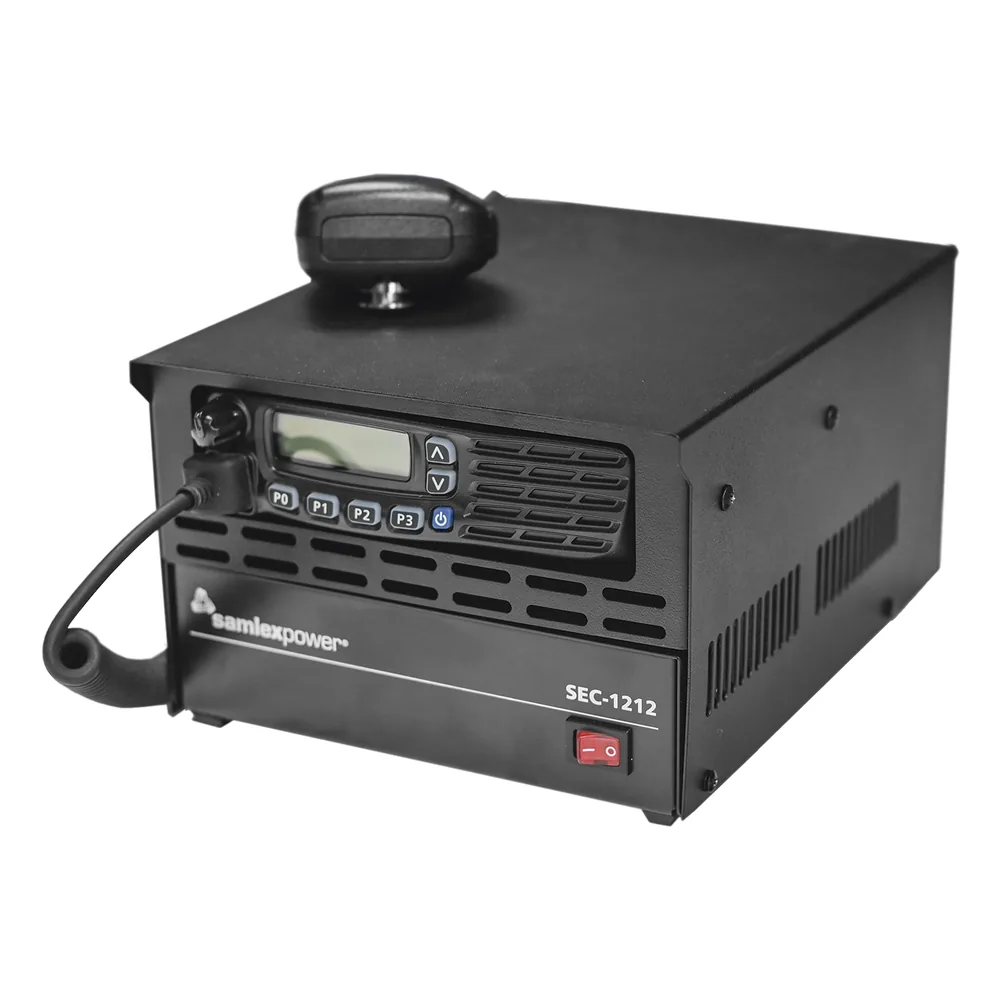Gabinete para Radios ICOM Serie 121/221/121S/221S/M/5013 compatible con Fuente de Poder SEC (Fuente y Radio NO incluidos).