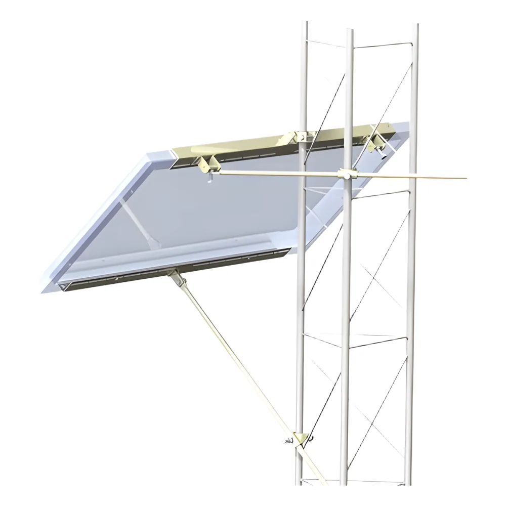 Montaje para Un Módulo Solar Mediano para Instalación en Torre de tramo STZ35, STZ35G, STZ45 o STZ45G.