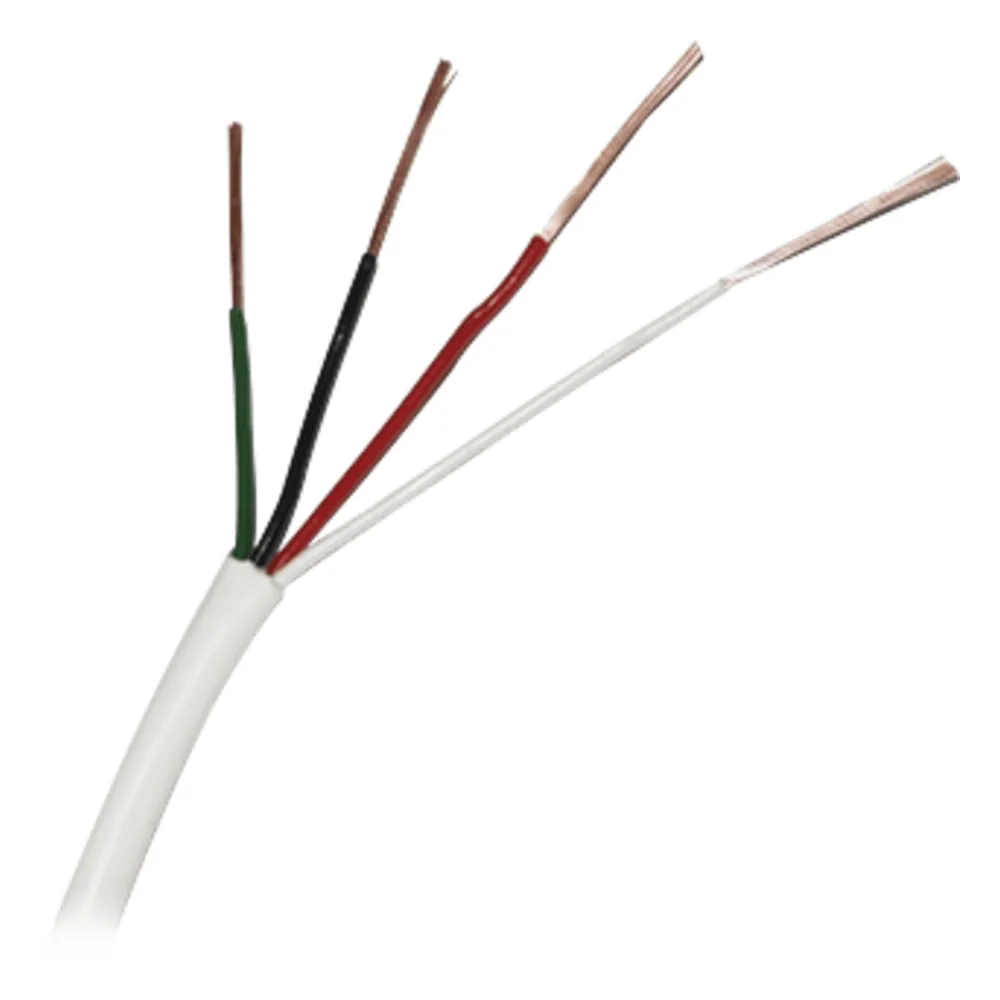 ( Venta x metro ) Cable 4x22 AWG, Color Blanco, uso INTERIOR, para aplicaciones en alarmas Aprobado UL, ( Hasta agotar existencias )