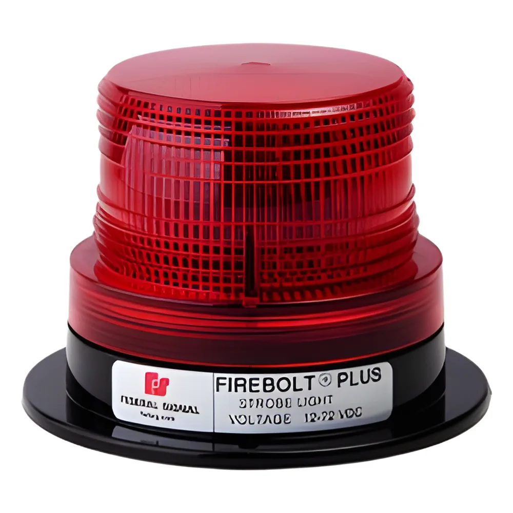 Estrobo rojo FireBolt Plus con tubo de reemplazo, 12-72 Vcc (2 Joules)