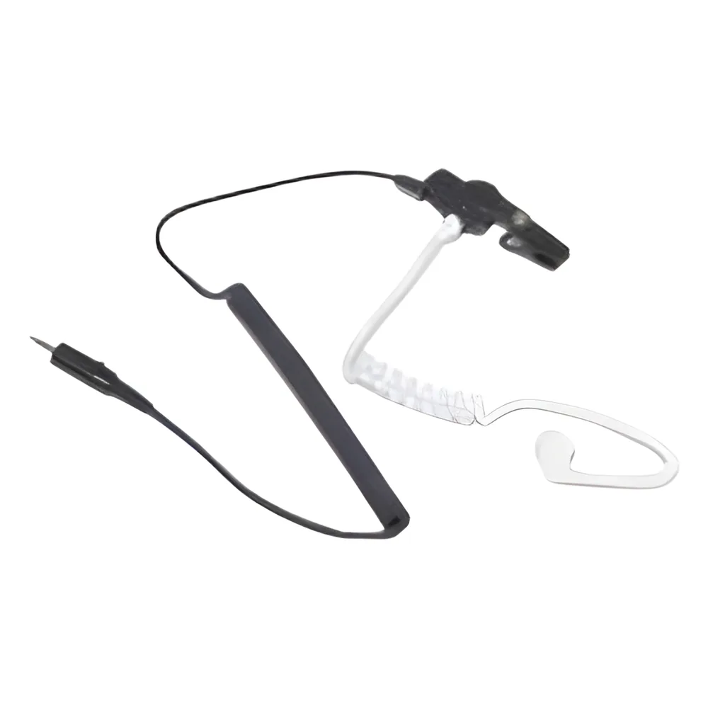 Audífono de tubo acústico transparente con conector de 2.5 mm