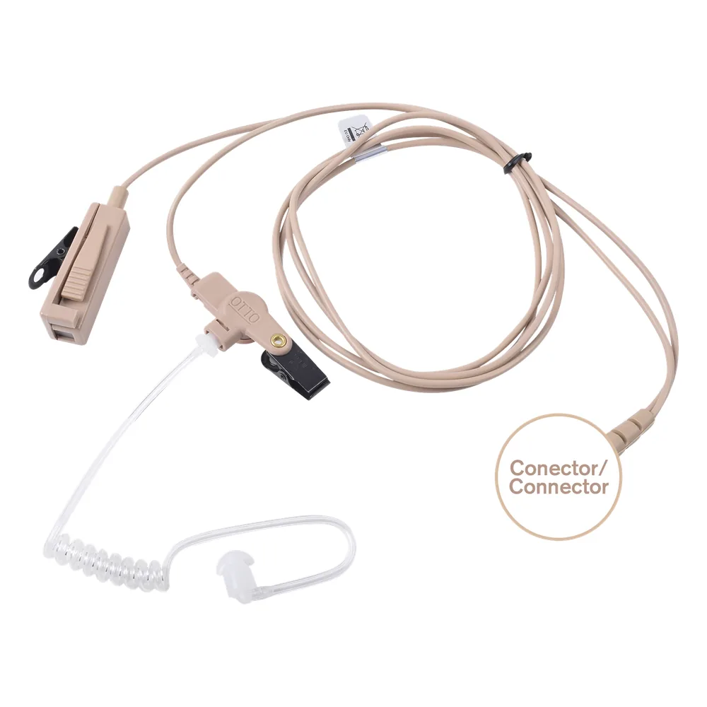Kit de Micrófono-Audífono profesional de 2 cables para KENWOOD NX-200/300/410/5000, TK-480/2180/3180