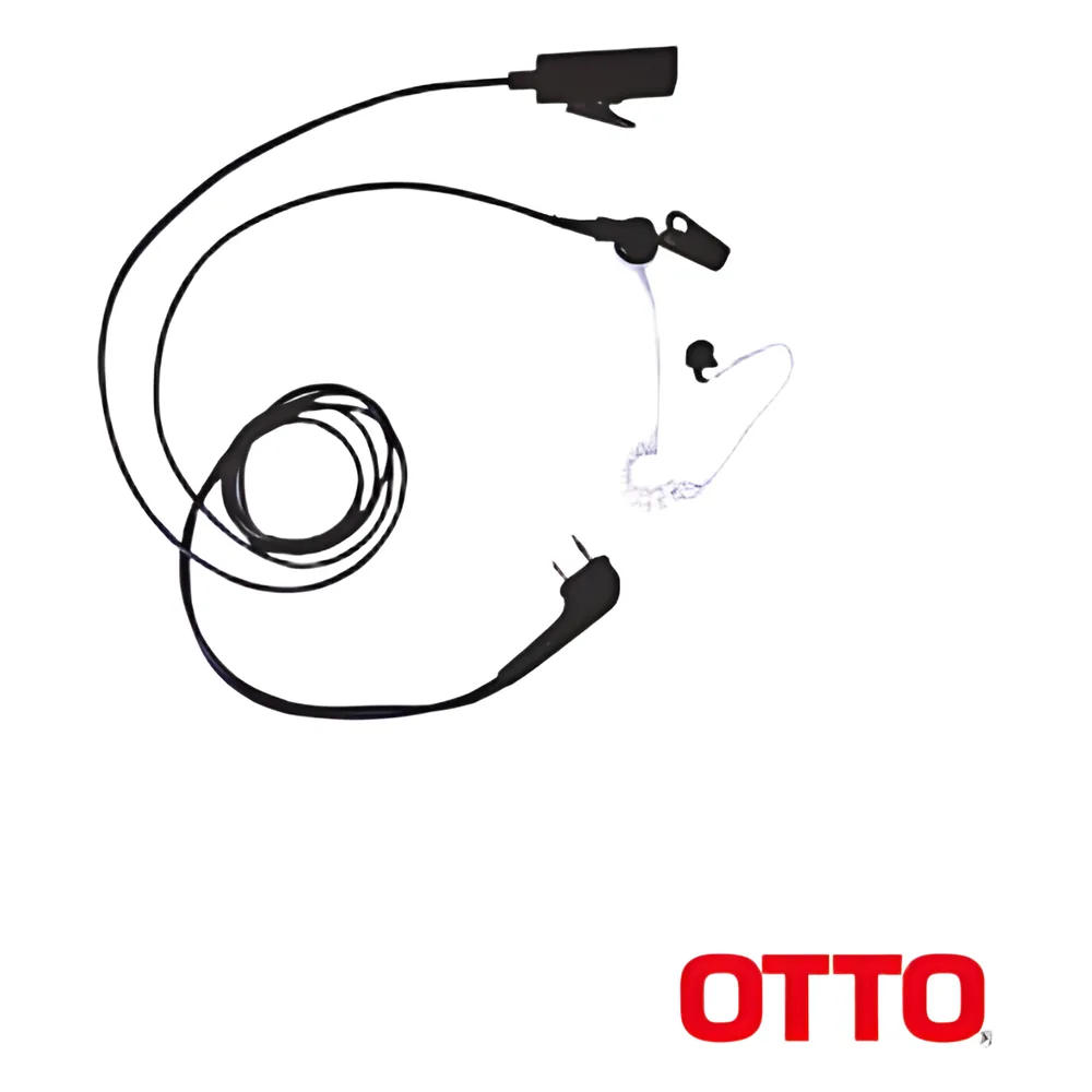 Micrófono-Audífono Profesional de 2 Cables para KENWOOD NX200/300/410/5000, TK-480/2180/3180
