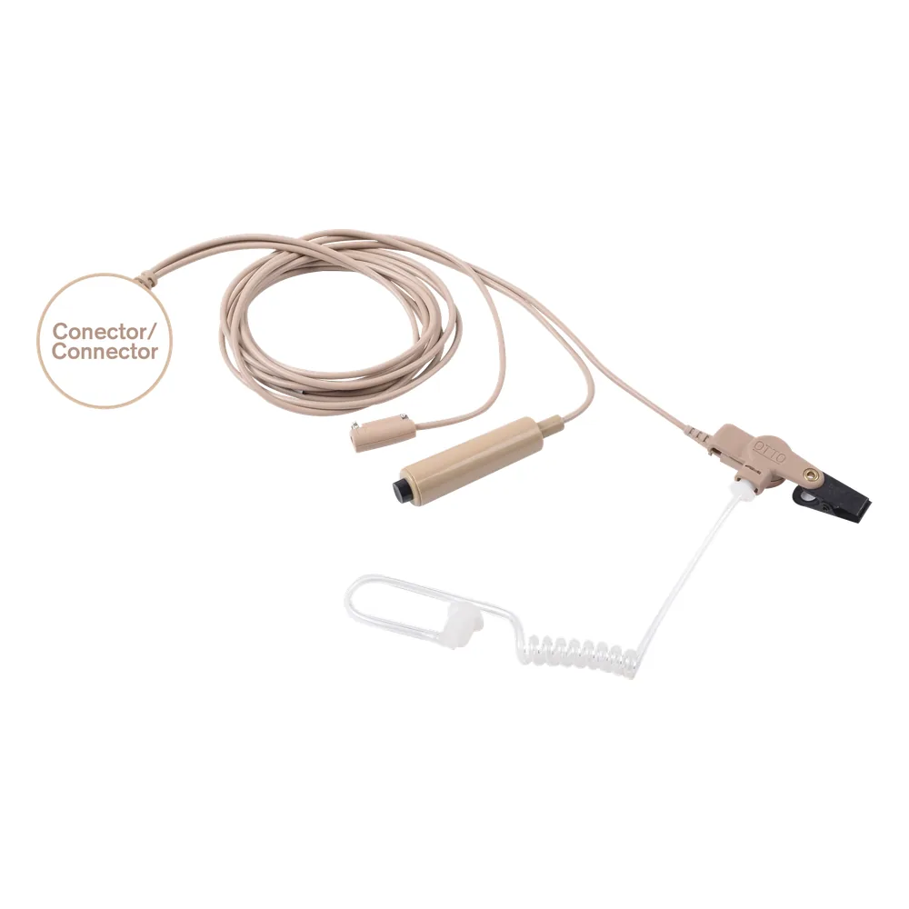 Kit de Micrófono-Audífono profesional de 3 cables Motorola PRO5150/5350/5450/5550/7150/7350/7450/7550/9150