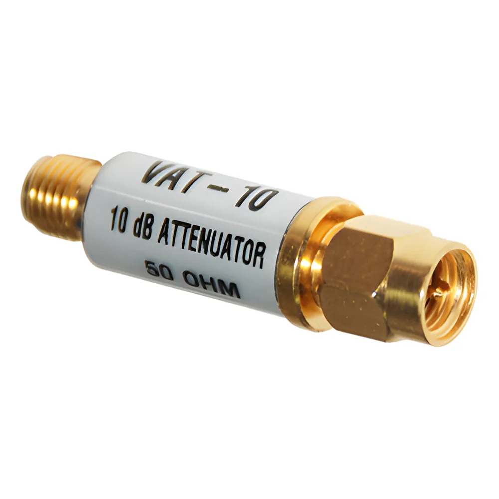 Atenuador en Línea de 10 dB, 1 W, Conectores SMA Macho-Hembra, CD-6 GHz.