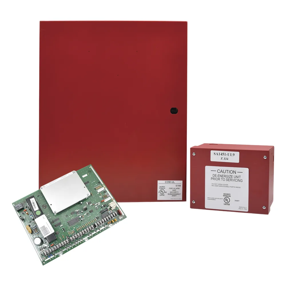 Panel de control híbrido de incendio e intrusión, expandible hasta 250 zonas con V-Plex e inalámbrica
