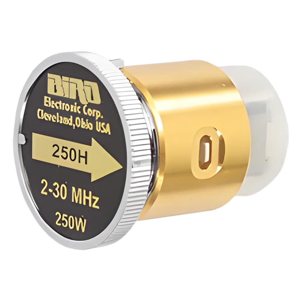 Elemento de 250 Watt en linea 7/8" para Wattmetro BIRD 43 en Rango de Frecuencia de 2 a 30 MHz.