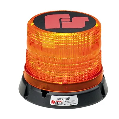 Burbuja ámbar de LED para emergencia con montaje permanente