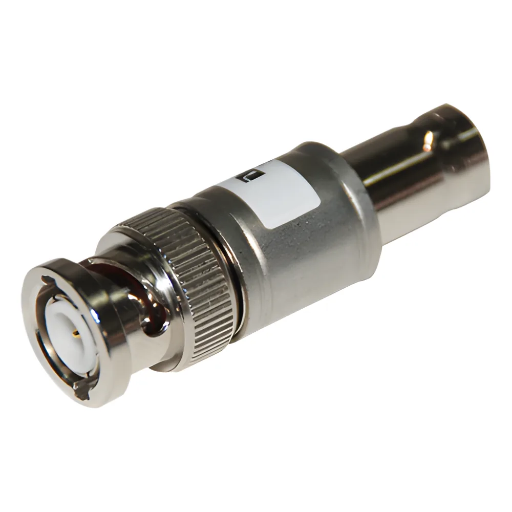 Atenuador en Línea de 20 dB, 2 Watt Máx., CD-4 GHz, Conectores BNC Macho-Hembra.