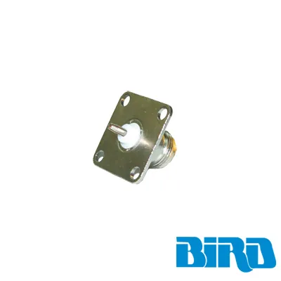 Conector N Hembra de Cambio Rápido / Wattmetro BIRD 43, 4304, 4 perforaciones a 18 mm, Níquel/ Plata/ Teflón.â€‹