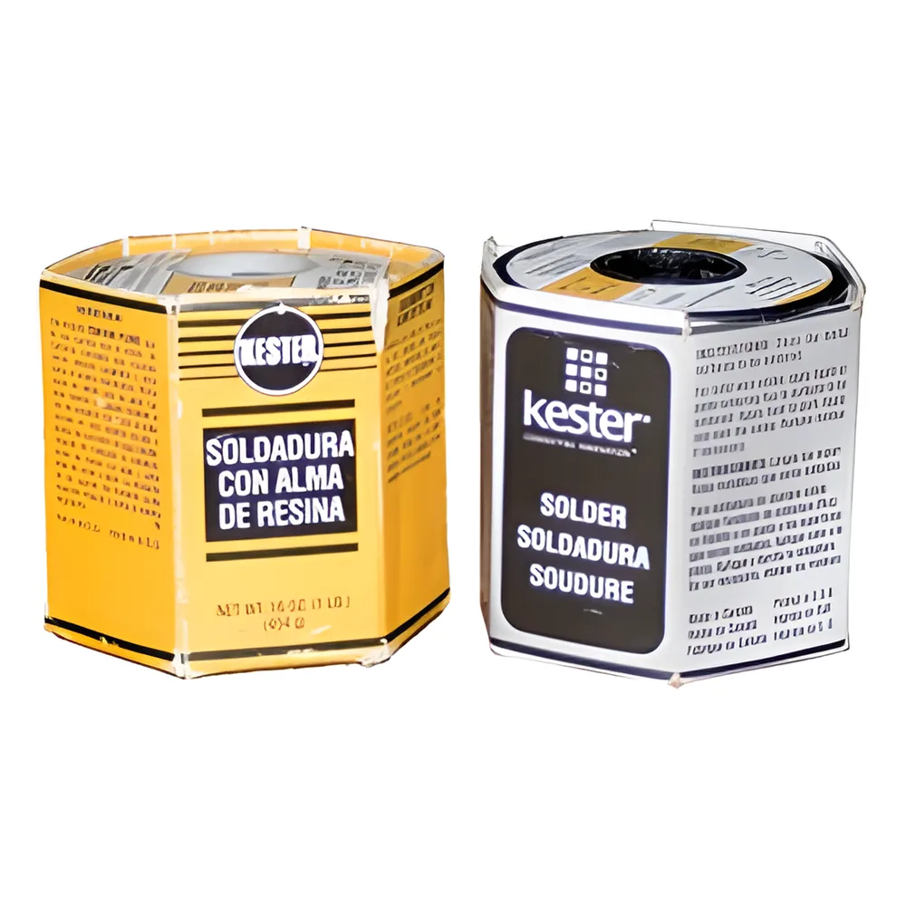 Rollo de Soldadura KESTER de 0.015" (60% Sn y 40% Pb) con 454 gr.
