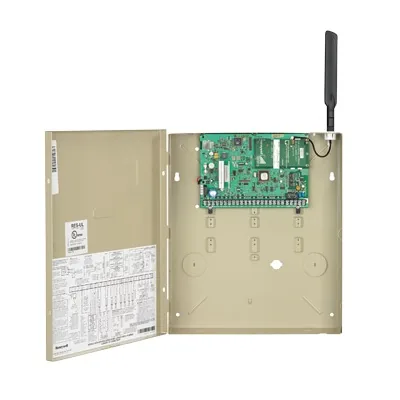 Panel de control de intrusión híbrido serie VISTA, expandible hasta 48 zonas, con comunicador IP integrado