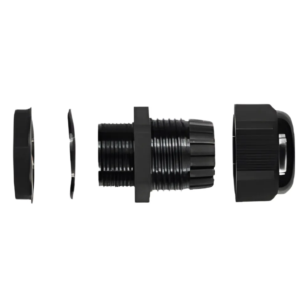 Conector Glandula Negro PG-9.9 mm para Exteriores.