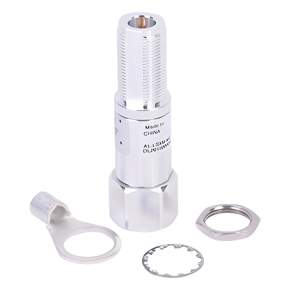 Protector RF Coaxial de 2000 - 6000 MHz Con Filtro Pasa Alta Con Conector N-Macho Hacia el Equipo