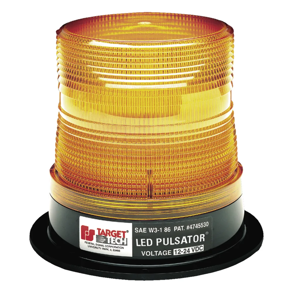 Burbuja PULSATOR LED Clase 2, Color ámbar, Montaje Permanente