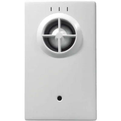 Sirena inalámbrica de 95 dB con respaldo de batería y sonido temporal para incendio, compatible con paneles LYNXR y VISTA