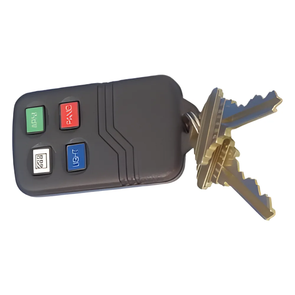Control remoto tipo llavero de 4 botones inalámbrico a 345 MHz para sistemas de alarma serie 5800