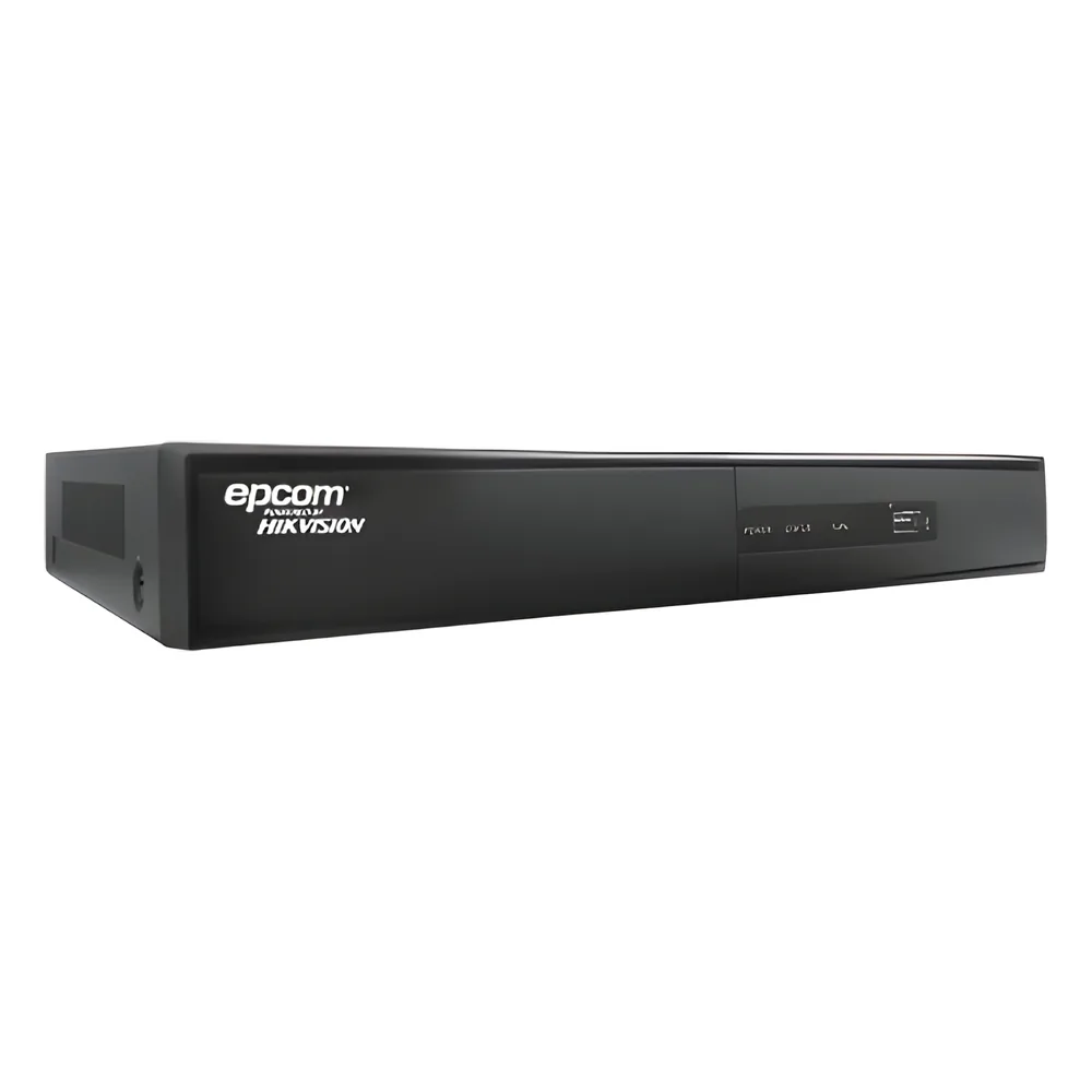 Videograbadora digital hibrida de 8 canales + 2 canales para cámara IP 720P/ 4 canales de audio, WD1 en todos los canales (soporte para 750TVL), 120 usuarios simultáneos en canal ZERO, 30IPS@WD1 en todos los canales, con EPCOM Cloud Support