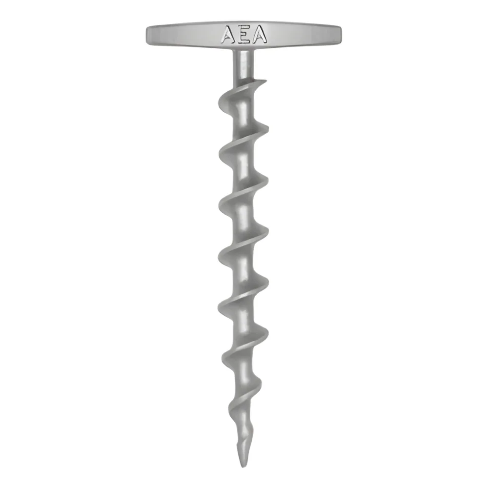 Ancla Tornillo RE-USABLE de 9” (23 cm) de Largo con Maneral de 4” (10 cm). No requiere Herramientas.
