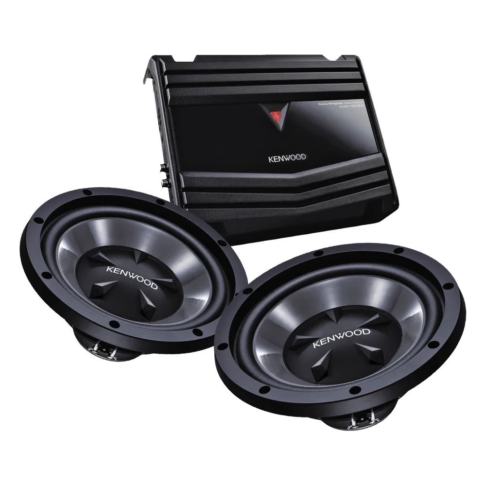 Kit de Amplificador KENWOOD con 2 Subwoofer
