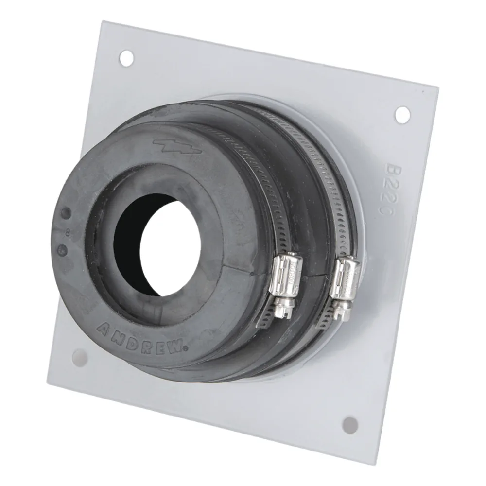 Placa y Goma Pasamuro para Cable Coaxial de 1-1/4