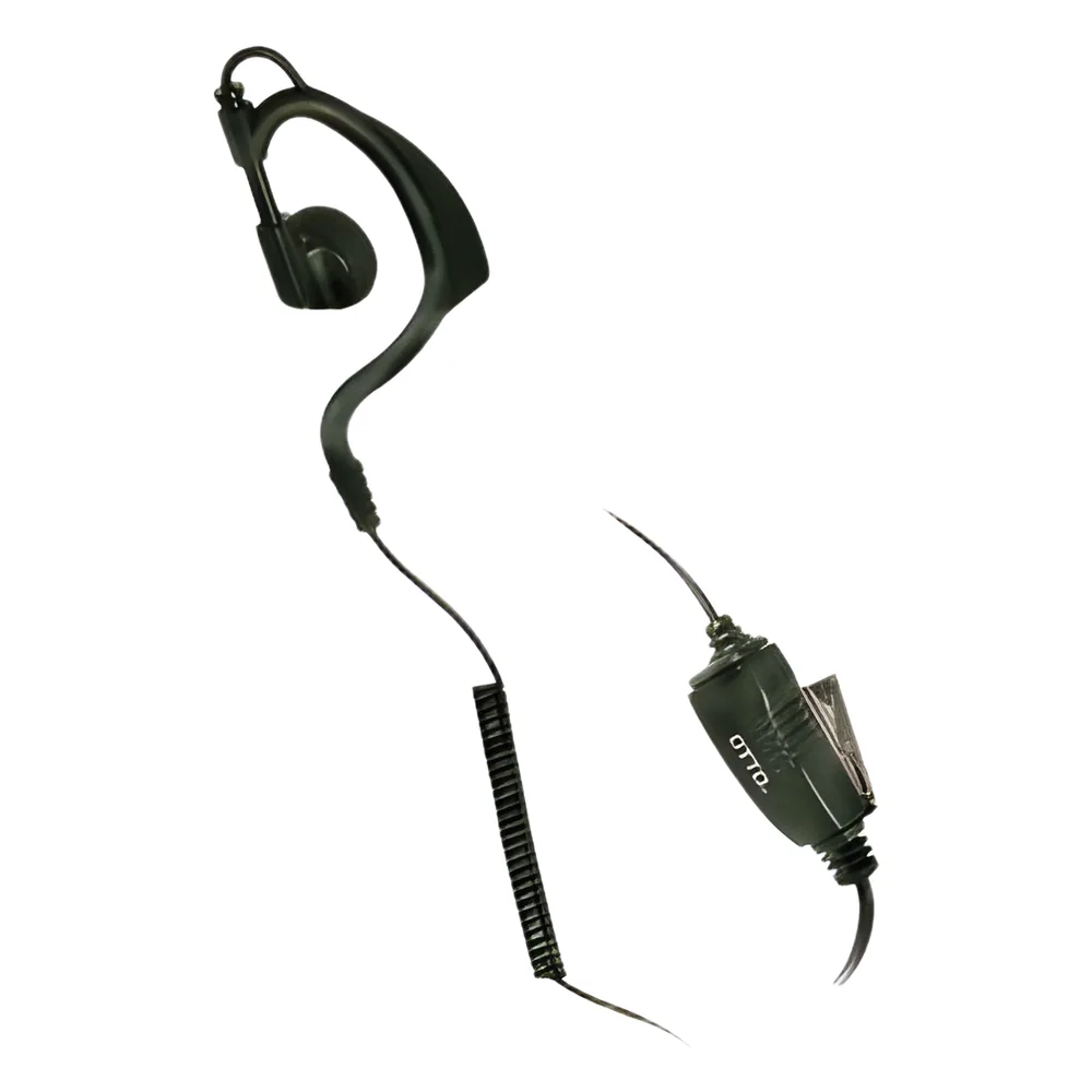 Kit de Micrófono-Audífono en forma de gancho para KENWOOD NX-200/300/410, TK-480/2180/3180
