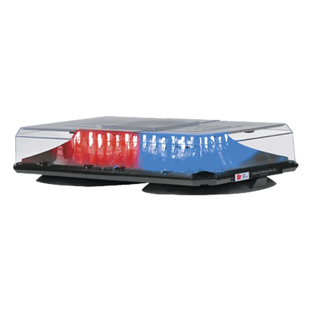 Barra de luces Highlighter LED Solaris con montaje de succión e imán (2 colores, domo claro). Azul/Rojo.