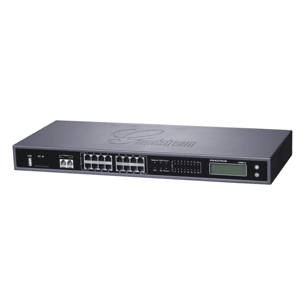IP-PBX GrandStream con 8 FXO para 60 llamadas simultáneas (Descontinuado)