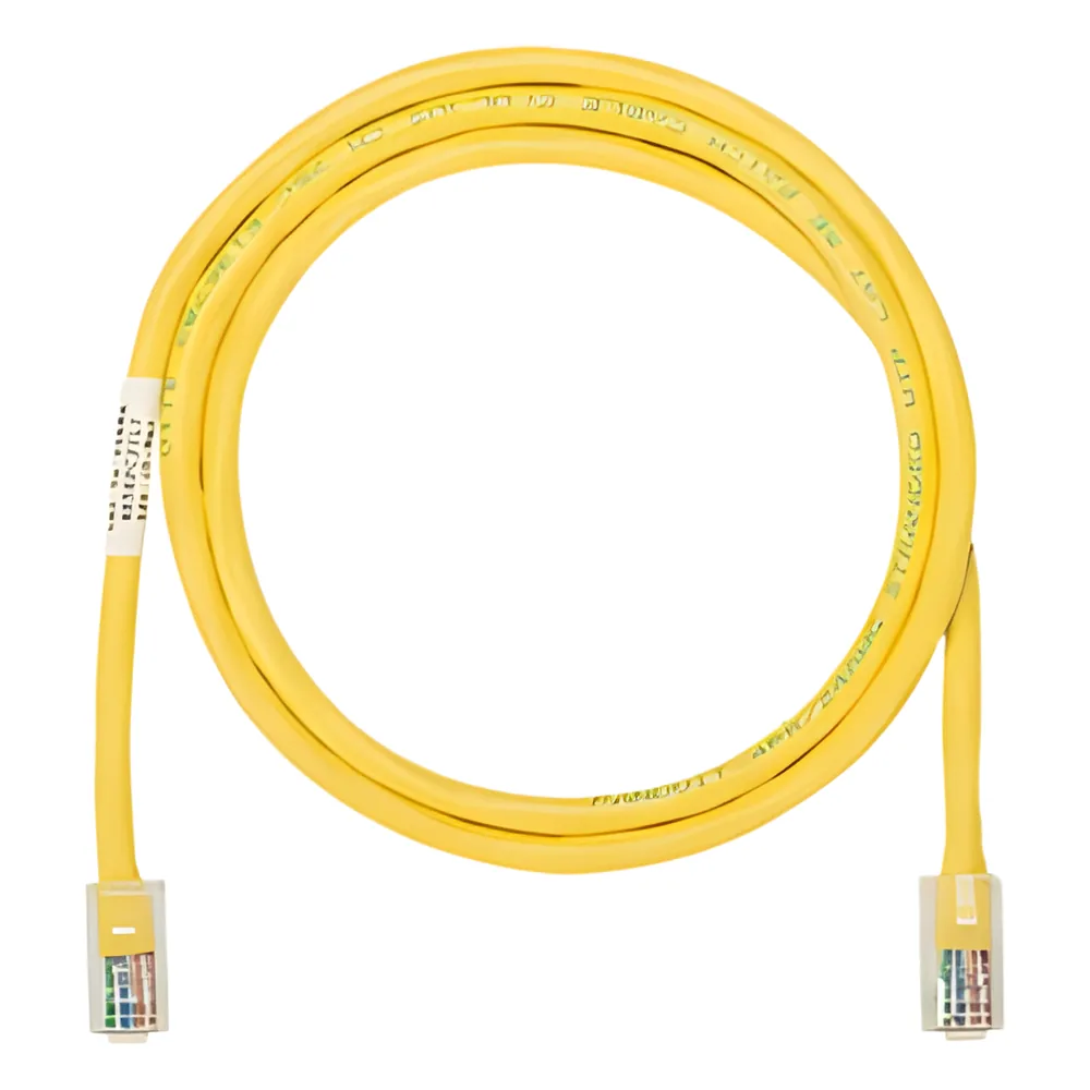 Cable de Parcheo UTP Categoría 5e, con Plug Modular en Cada Extremo - 4.3 Metros (14.11 Pies) - Amarillo