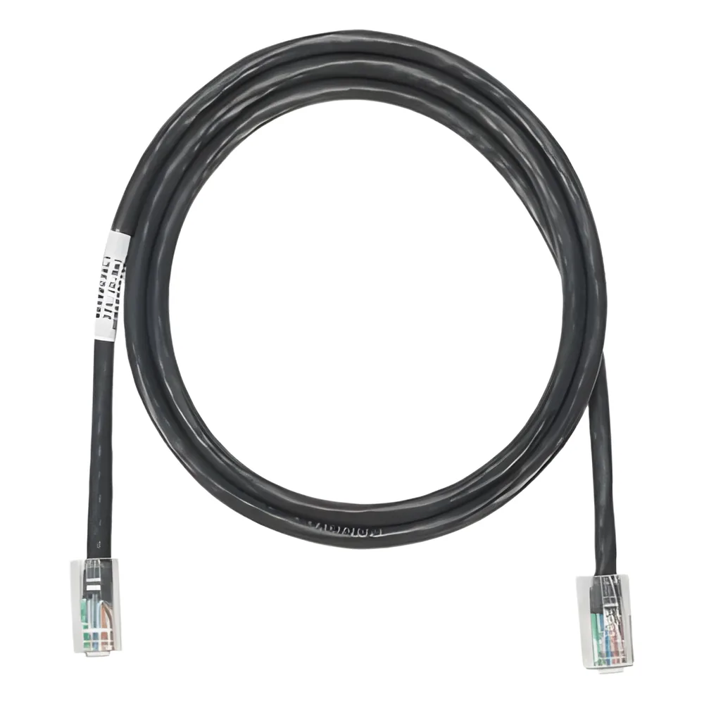 Cable de Parcheo UTP Categoría 5e, con Plug Modular en Cada Extremo - 6 Metros (19.69 Pies) - Negro