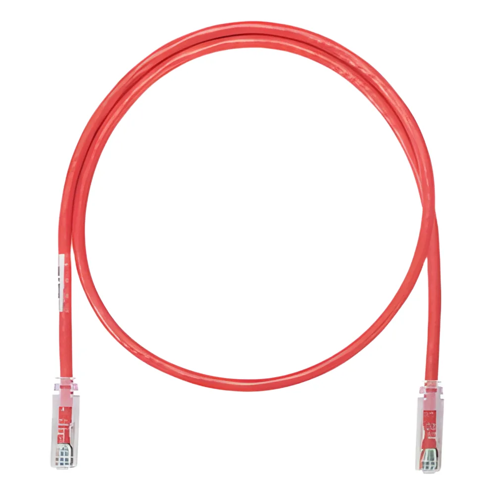 Cable de Parcheo UTP Categoría 6, con Plug Modular en Cada Extremo - 4.3 Metros (14.11 Pies) - Rojo