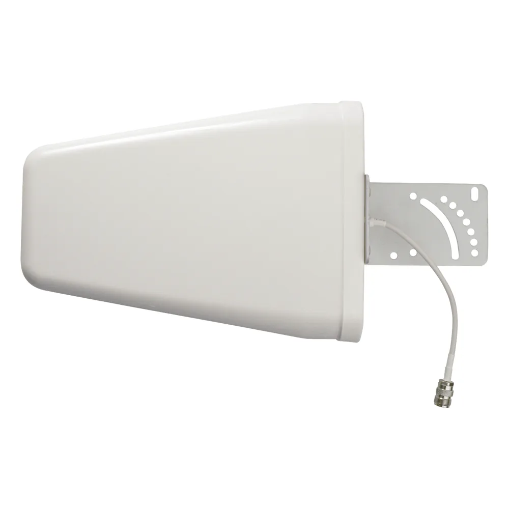 Antena Direccional de Banda Ancha / 698-960 y 1695-2700 MHz / Ganancia 8.1-10.6 dBi / Redes 2G, 3G, 4G, LTE y 5G / 50 Ohm / Conector N Hembra
