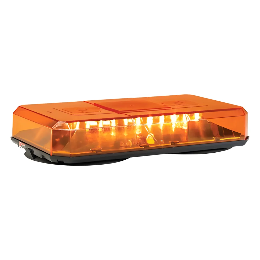 Mini barra de luces Highlighter LED, color Ámbar, Montaje de Succión e Imán, Ideal para Seguridad Privada