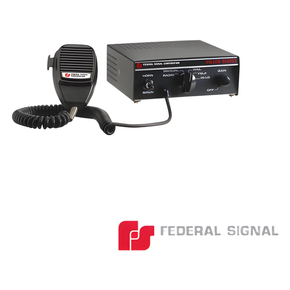 Sirena Compacta Serie PA-300 de 100 W de potencia, con tono PRIORITARIO, ideal para Vehículos Oficiales