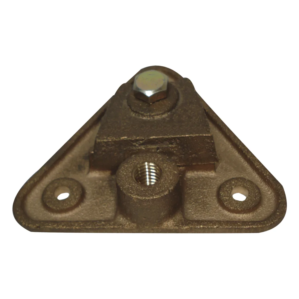 Base Triangular para Punta Pararrayo Maciza.